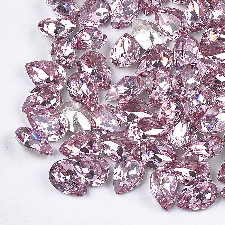 Pointed Back Resin Rhinestone Cabochons CRES-S380-10x14mm-B02-1