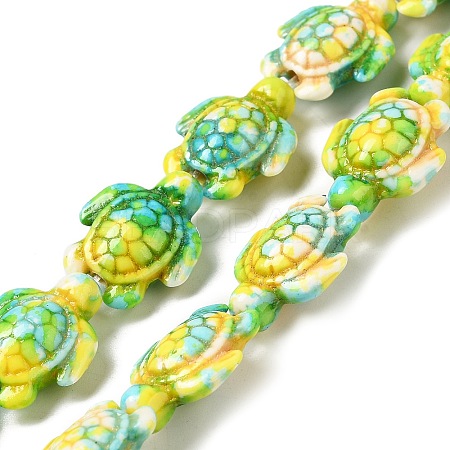 Synthetic Turquoise Dyed Beads Strands G-P507-05A-1