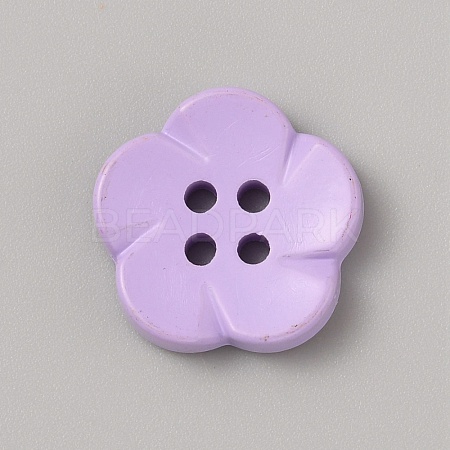 Spray Painted Plastic Buttons FIND-WH0152-394A-03-1
