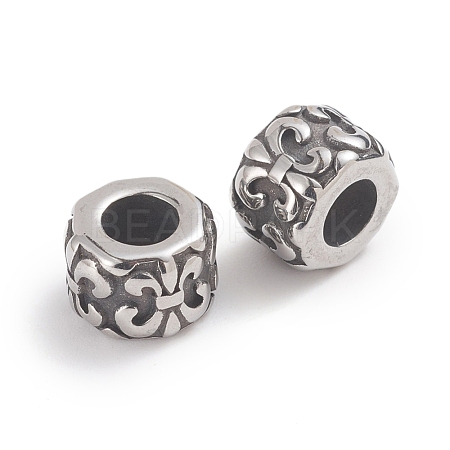 304 Stainless Steel Beads STAS-F237-24AS-1