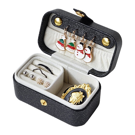 PU Imitation Leather Jewelry Box LBOX-E001-01C-1