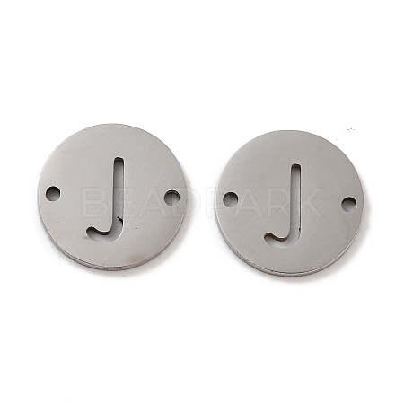 Non-Tarnish 201 Stainless Steel Hollow Flat Round Links FIND-R149-03J-P-1