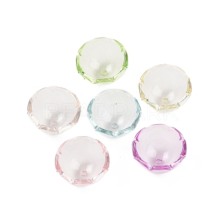 UV Plating Acrylic Bead Caps OACR-Z020-17-1