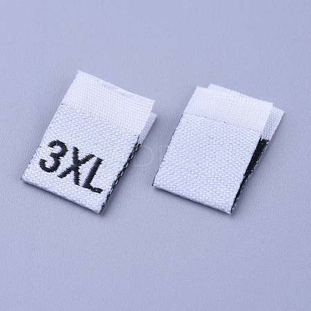 Clothing Size Labels(3XL) FIND-WH0045-G01-1