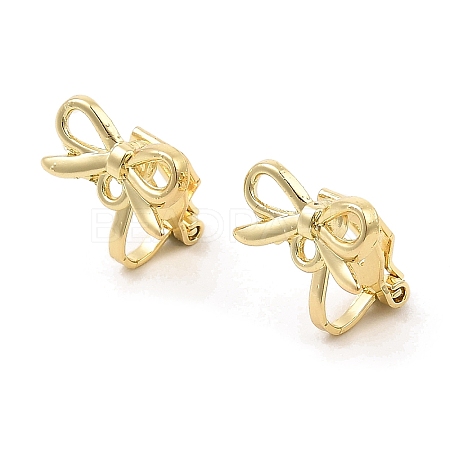 Alloy Clip-on Earring Findings FIND-L015-002G-1