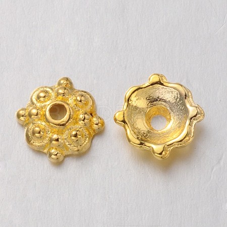 Tibetan Style Alloy Caps K095D011-1