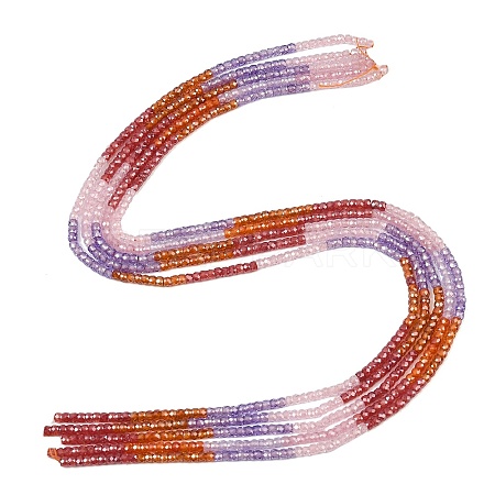 Cubic Zirconia Beads Strands ZIRC-P125-2x3mm-12-1