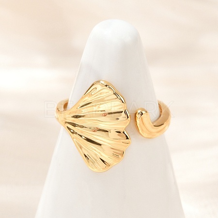 Brass Adjustable Cuff Rings for Women RJEW-B132-01B-P-1