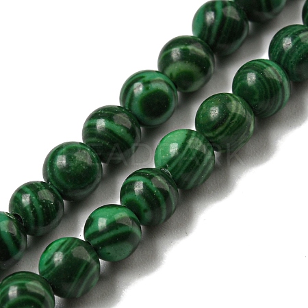 Synthetic Malachite Beads Strands G-B071-F01-01-1