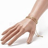 304 Stainless Steel Paperclip & Satellite Chains Bracelet Set BJEW-JB06523-3