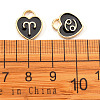 Light Gold Plated Alloy Enamel Pendants ENAM-R055-05B-4