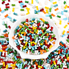 500Pcs Opaque Colours Glass Seed Beads SEED-PA0001-07-3