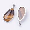 Natural Tiger Eye Big Pendants G-I184-02-2