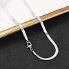 Non-Tarnish 304 Stainless Steel Snake Chain Necklaces NJEW-F195-01B-P-1