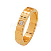 304 Stainless Steel & Cubic Zirconia Finger Rings FS-WG10832-01-3