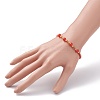 Natural Carnelian(Dyed & Heated) Beaded Bracelets BJEW-JB06518-04-5