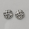 Retro 925 Sterling Silver Bead Caps STER-WH0007-17C-AS-1