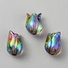 Transparent UV Plating Acrylic Beads TACR-TAC0001-09B-03-1