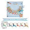 Alloy Enamel Pendant Locking Stitch Markers HJEW-AB00167-2