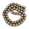 Electroplated Synthetic Magnetic Hematite Beads Strands G-G174-L01-03-2
