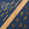 Twelve Constellations Alloy Cabochons DIY-CJ0001-29-2