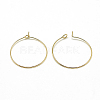Brass Hoop Earrings LS-KK-T032-005G-1