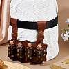 PU Leather Bag with 4Pcs Cork Glass Bottles FIND-WH0366-420A-3