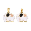 Brass Enamel Pendants KK-T001-04G-A-1