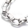 Unisex Alloy Cable Chain Bracelets BJEW-T014-02P-4