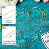 Brass Heart Link Chain Bracelet & Necklace with 304 Stainless Steel Lobster Claw Clasps SJEW-TA0001-03-4