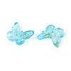 Transparent Spray Painted Glass Charms LS-GLAA-T016-22B-2