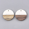 Resin & Wood Pendants RESI-S358-02B-M-2