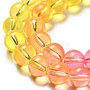 Dyed & Heated Synthetic Quartz Beads Strands G-P502-01B-05-4