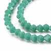 Opaque Solid Color Glass Beads Strands GLAA-Q080-4mm-B08-3