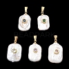Baroque Natural Keshi Pearl Pendants PALLOY-JF05897-1