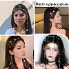 Zinc Alloy Rhinestone Hair Bands OHAR-WH20007-01A-G-6