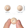 Natural Unfinished Wood Beads WOOD-S651-16mm-LF-2