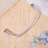 Zinc Alloy Tube Bag Flex Frames DIY-WH0581-47B-4