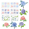 6Pcs 6 Styles PET Hollow Out Drawing Painting Stencils DIY-WH0394-0160-1