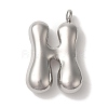 Non-Tarnish 304 Stainless Steel Pendants STAS-M017-08P-08-1