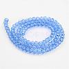 Transparent Glass Bead Strands GLAA-G013-10mm-25-2