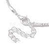 Iron Box Chain Necklaces IFIN-XCP0001-27-4