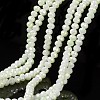 Electroplate Opaque Glass Beads Strands EGLA-A034-P8mm-T15-1