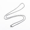 304 Stainless Steel Curb Chain Necklaces NJEW-P147-05-2