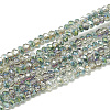 Electroplate Glass Beads Strands X-EGLA-Q112-D03-1