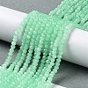 Baking Paint Imitation Jade Glass Bead Strands DGLA-A034-J2MM-A22-3