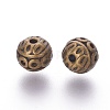 Tibetan Style Zinc Alloy Beads PALLOY-L230-01AB-NR-2