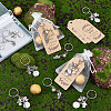 AHADERMAKER 16Pcs 2 Style Sports Theme Keychain KEYC-GA0001-31-4