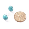 Gemstone Dome/Half Round Stud Earrings for Women EJEW-JE04801-3