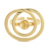 Rack Plating Brass Open Cuff Ring Settings KK-Z071-30G-2